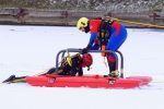 Rettung mit dem Eisrettungsschlitten